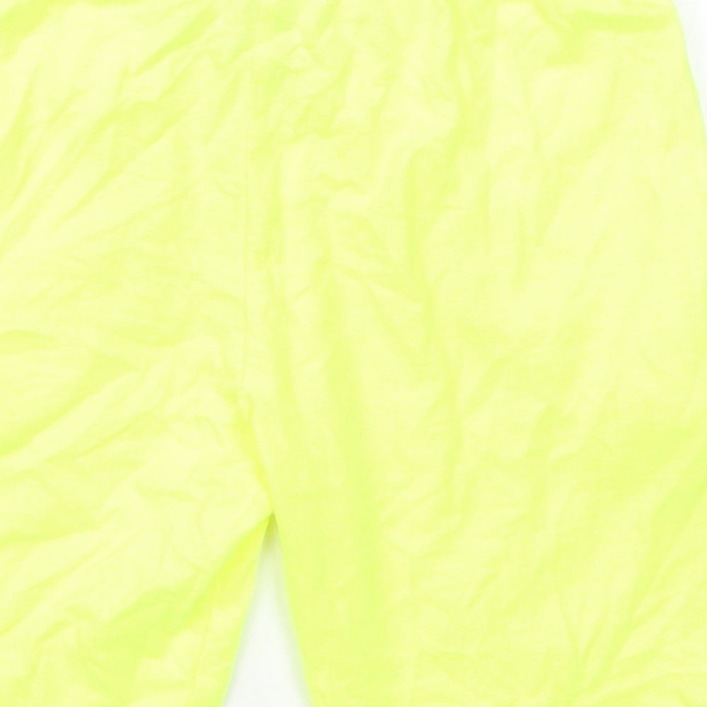 F&F Boys Yellow  Cotton Sweat Shorts Size 5-6 Years  Regular Drawstring