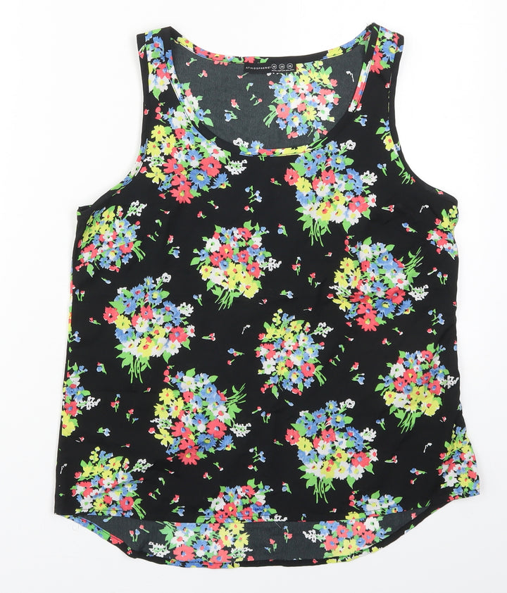 Atmosphere Womens Multicoloured Fair Isle Polyester Basic Tank Size 10 Round Neck