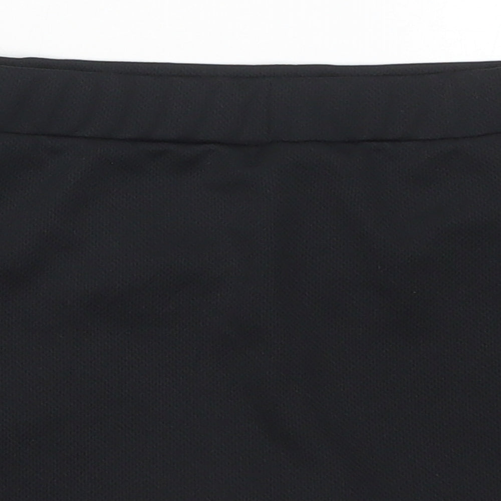 Preworn Girls Black  Polyester A-Line Skirt Size 11-12 Years  Regular