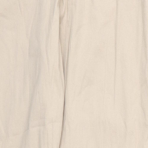 Epilogue Womens Beige  Cotton Trousers  Size 14 L30 in Regular Button