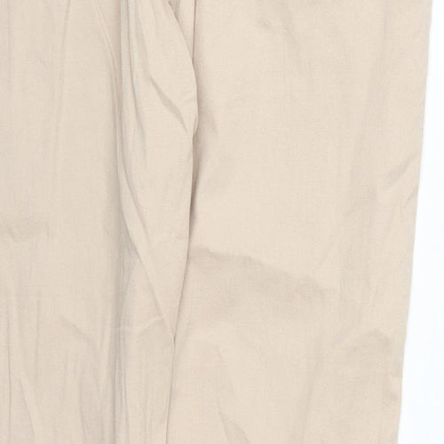 Epilogue Womens Beige  Cotton Trousers  Size 14 L30 in Regular Button