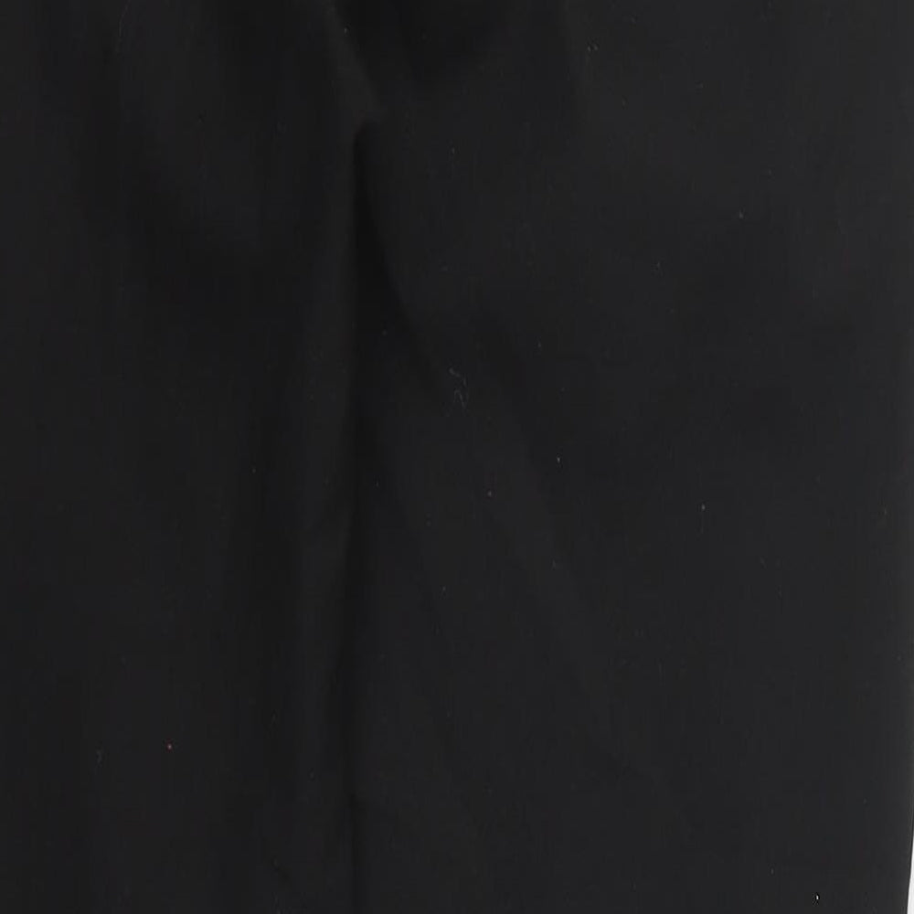 Preworn Mens Black  Polyester Trousers  Size 32 L30 in Regular Button