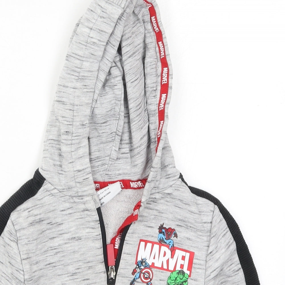 Primark Boys Grey   Jacket  Size 12-18 Months   Pullover - Marvel Hoodie