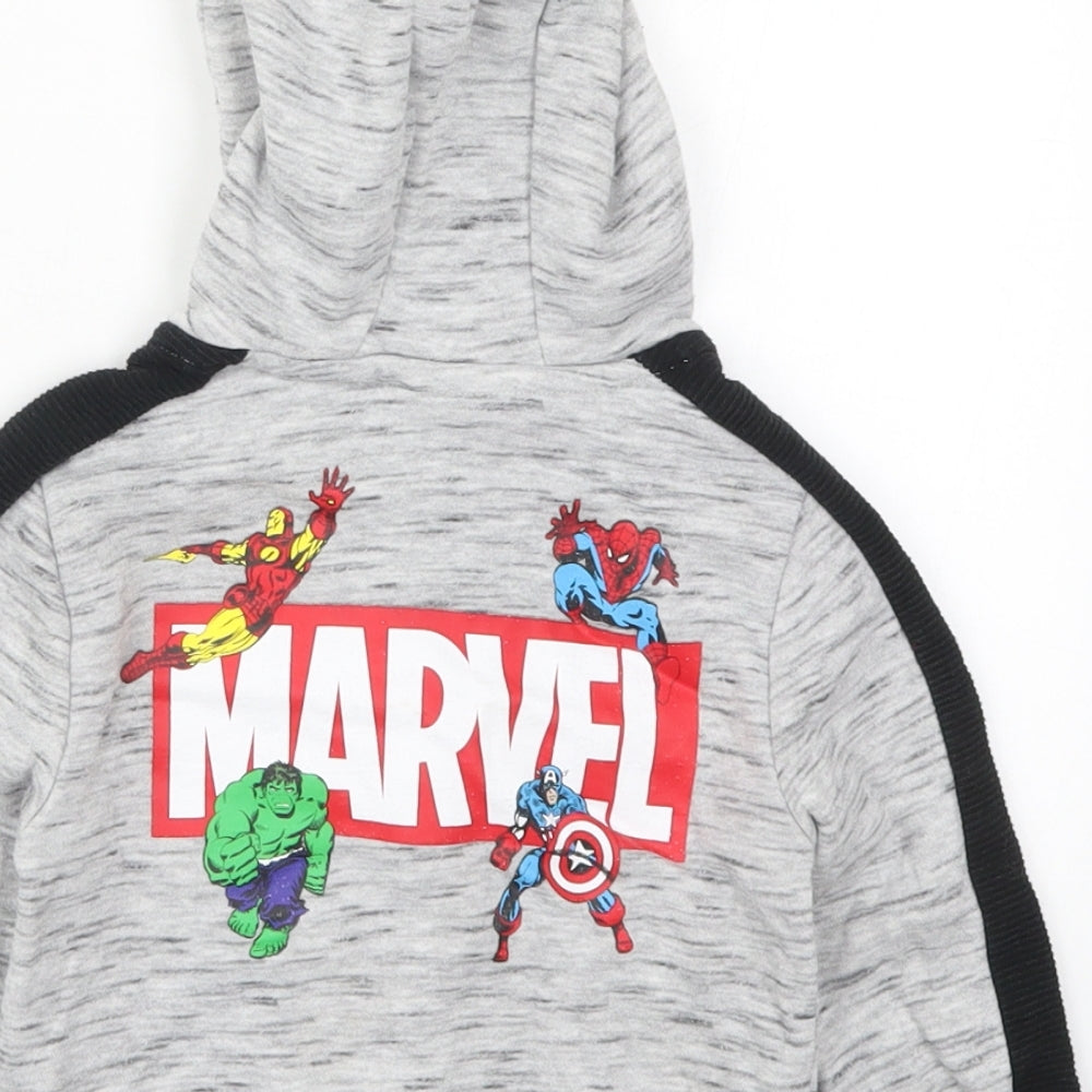 Primark Boys Grey   Jacket  Size 12-18 Months   Pullover - Marvel Hoodie