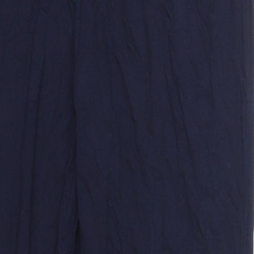 Yours Womens Blue  Viscose Carrot Leggings Size 18 L27 in