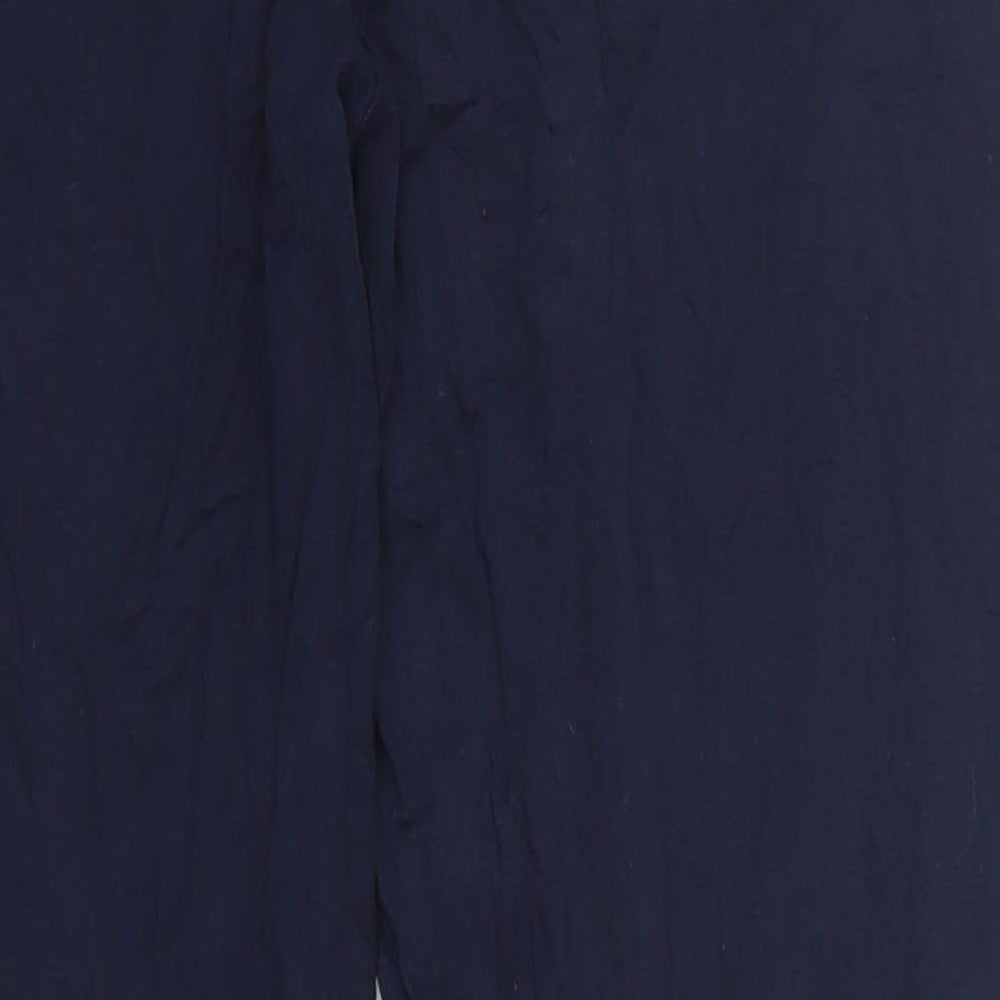 Yours Womens Blue  Viscose Carrot Leggings Size 18 L27 in