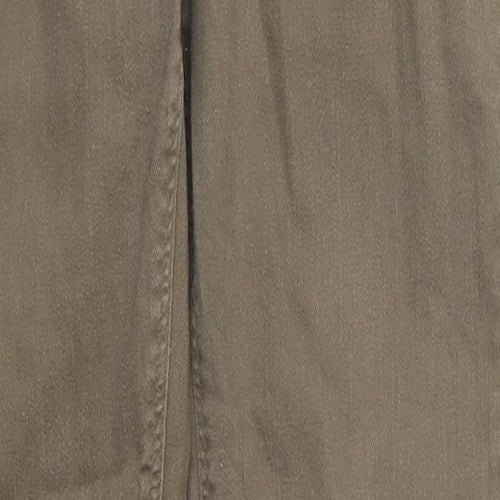 Dorothy Perkins Womens Green  Cotton Skinny Jeans Size 10 L29 in Regular Button