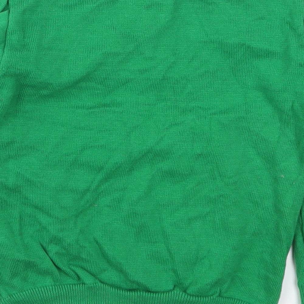 Primark Boys Green Round Neck  Cotton Pullover Jumper Size 6-7 Years  Pullover - Santa Squad Rudolph