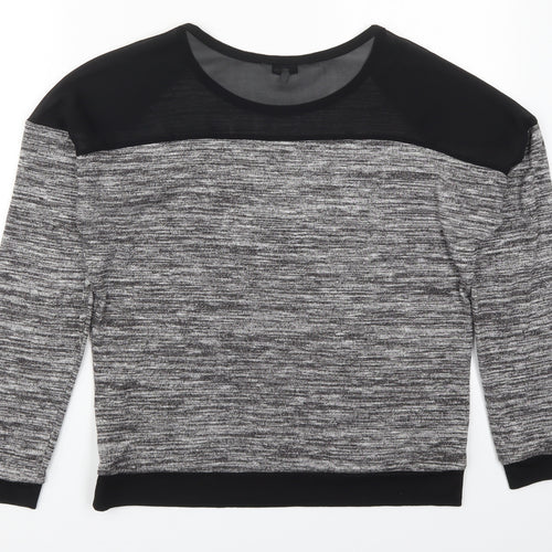 NEXT Womens Grey  Viscose Pullover Sweatshirt Size 14  Pullover
