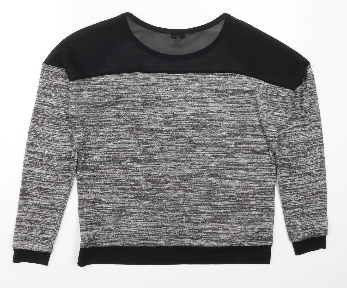 NEXT Womens Grey  Viscose Pullover Sweatshirt Size 14  Pullover