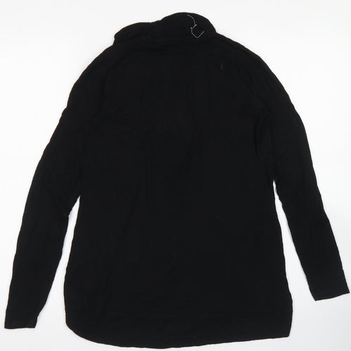 George Womens Black Round Neck  Viscose Cardigan Jumper Size 10