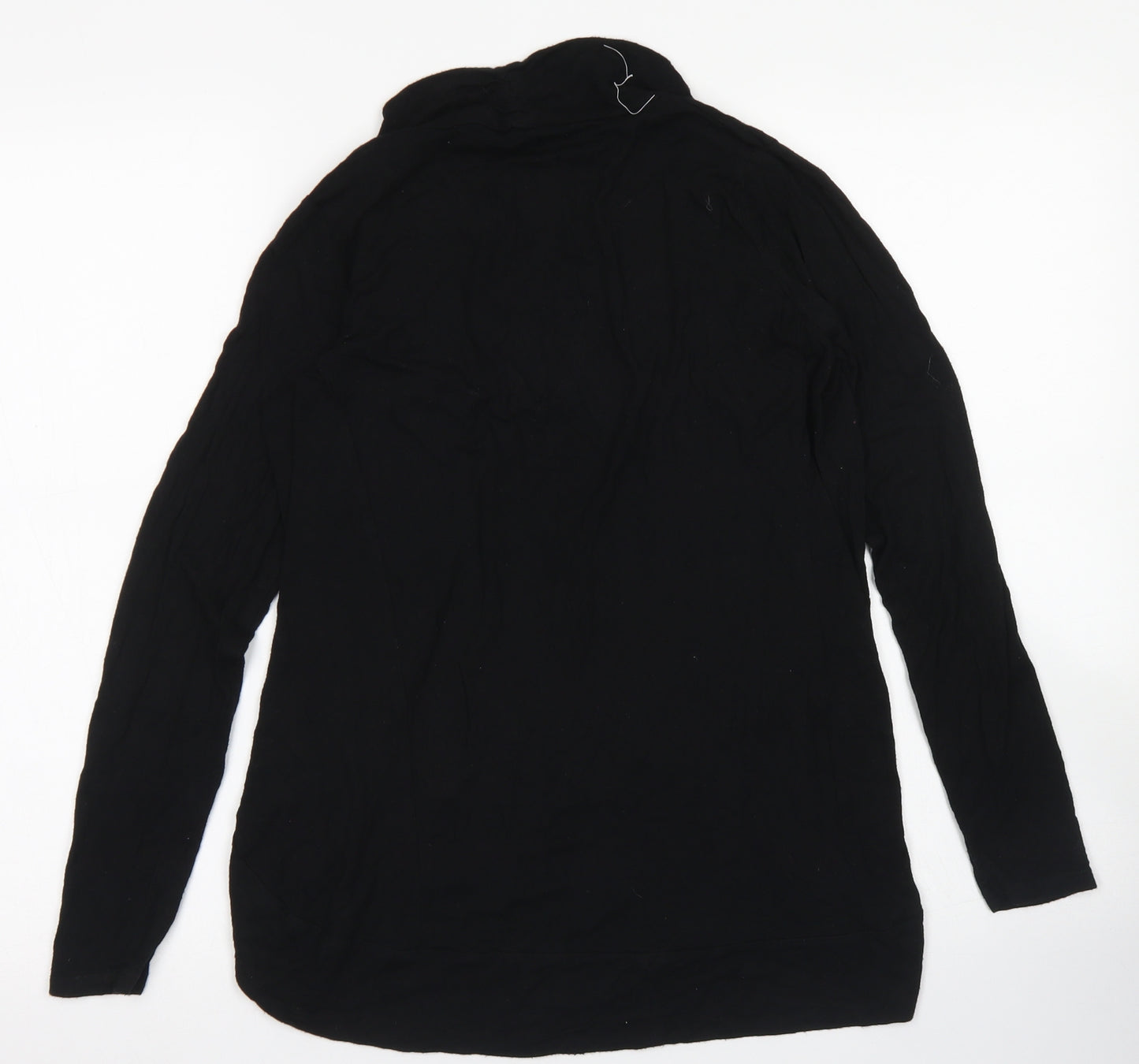 George Womens Black Round Neck  Viscose Cardigan Jumper Size 10