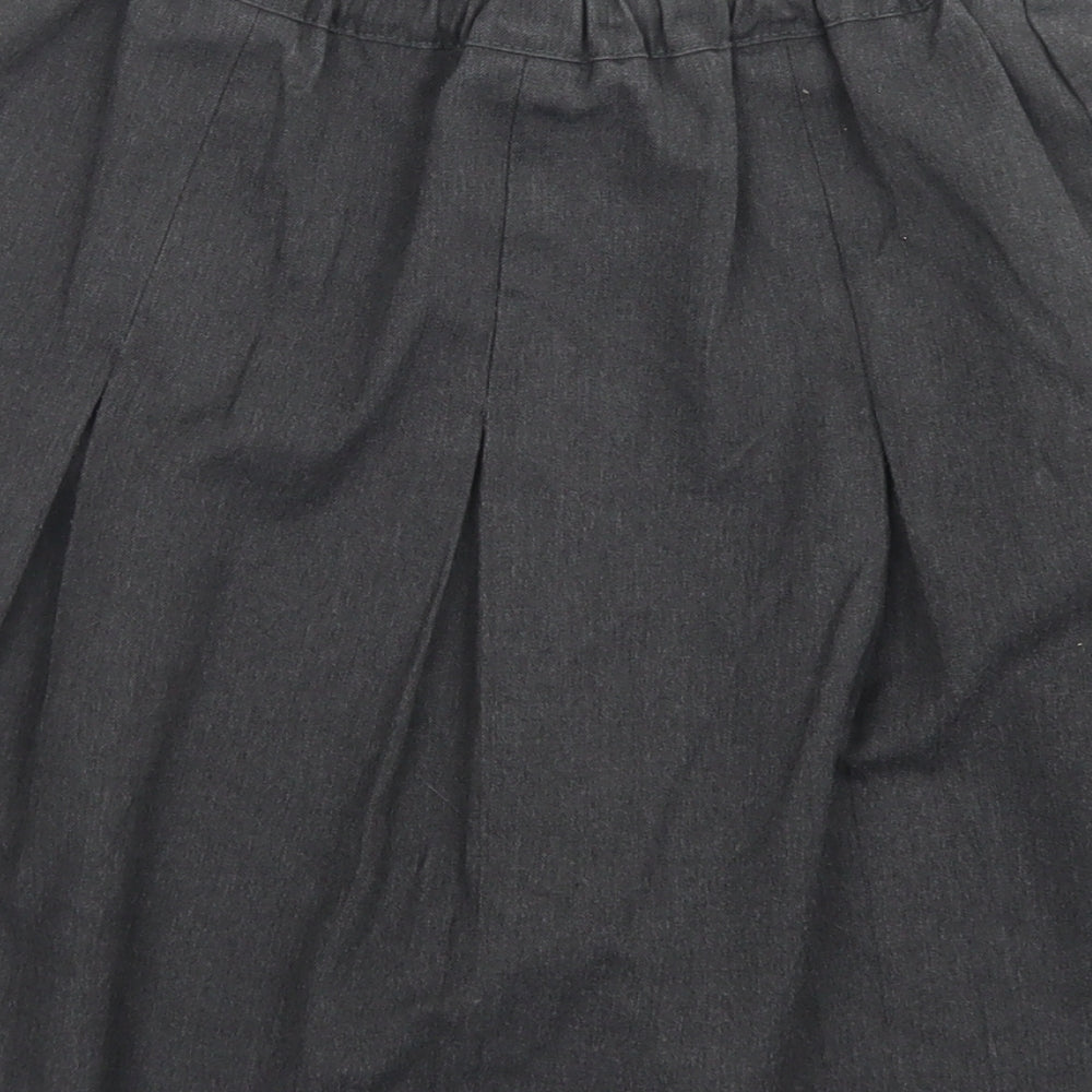 George Girls Grey  Polyester Pleated Skirt Size 9-10 Years  Regular  - School Wear