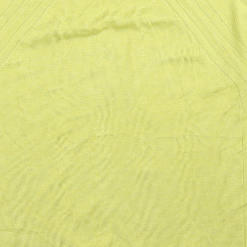 NEXT Womens Yellow Crew Neck  Viscose Pullover Jumper Size 12