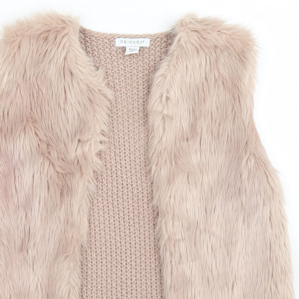 Primark Girls Pink   Gilet Jacket Size 10-11 Years