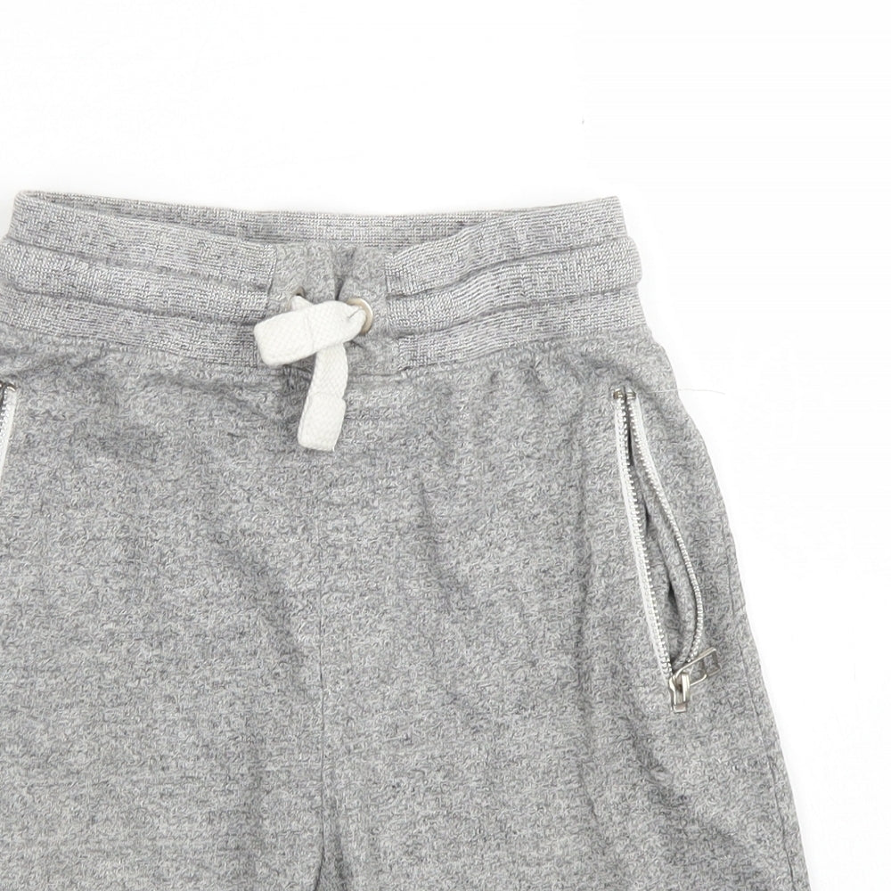 George Boys Grey  Cotton Sweat Shorts Size 7-8 Years  Regular Drawstring