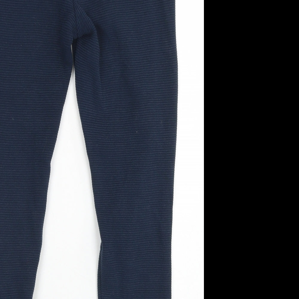 Primark Boys Blue  Cotton Jogger Trousers Size 8-9 Years  Regular Drawstring
