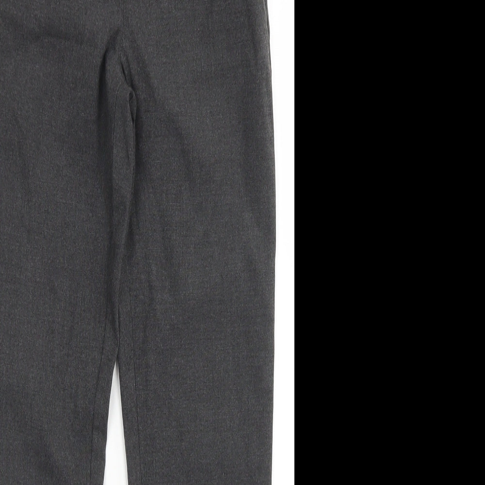 NEXT Boys Grey  Polyester Dress Pants Trousers Size 10 Years  Slim Hook & Eye - School Wear