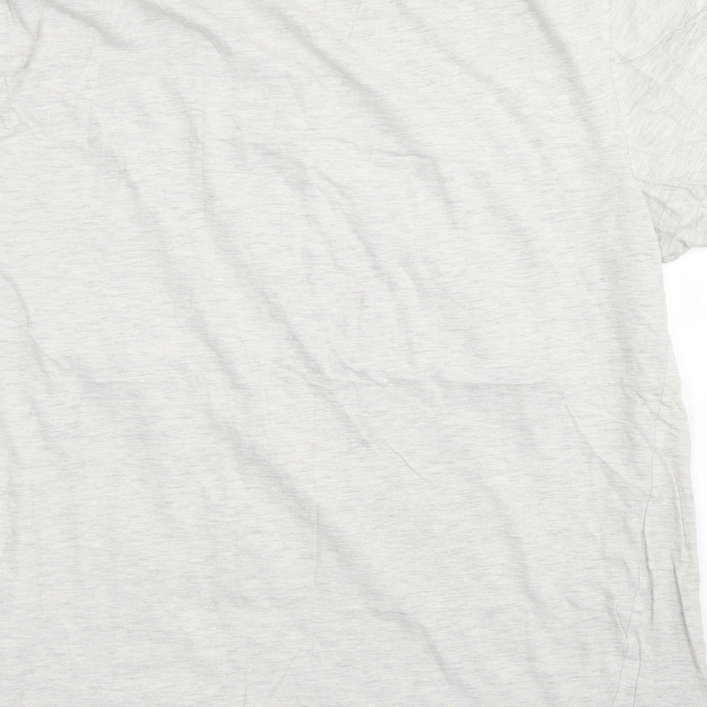 Pep & Co Mens Grey  Cotton  T-Shirt Size M Crew Neck