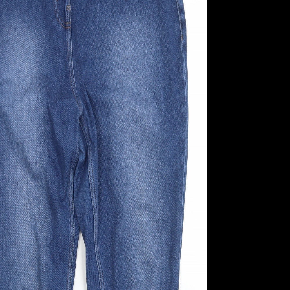 NEXT Womens Blue  Cotton Jegging Jeans Size 16 L26 in Regular