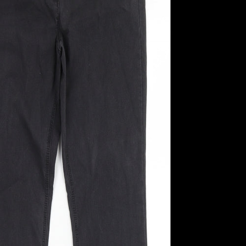 BAF Womens Black  Cotton Skinny Jeans Size 12 L30 in Regular Button