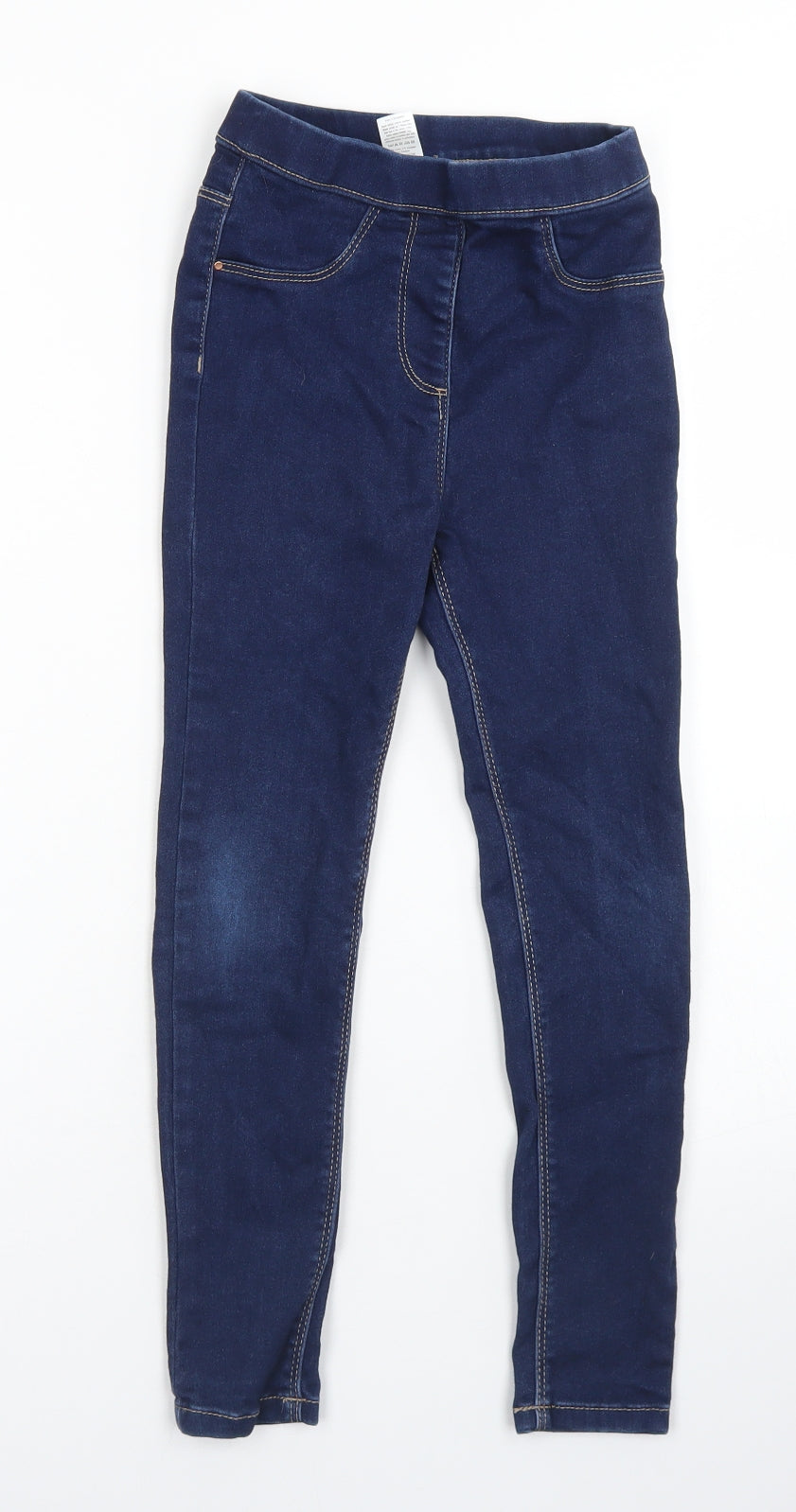 George Girls Blue  Cotton Jegging Jeans Size 7-8 Years  Regular
