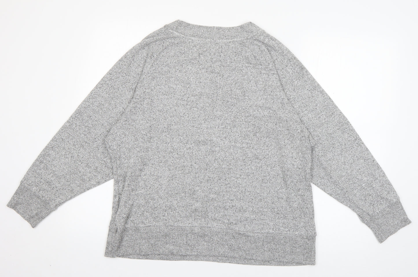 F&F Womens Grey  Viscose Pullover Sweatshirt Size 16  Pullover