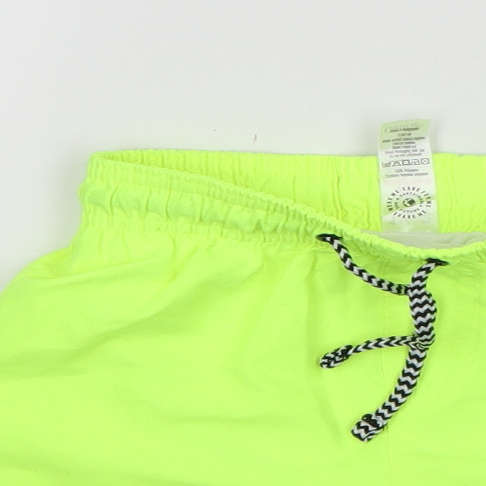 George Boys Green  Polyester Cropped Trousers Size 18-24 Months  Drawstring