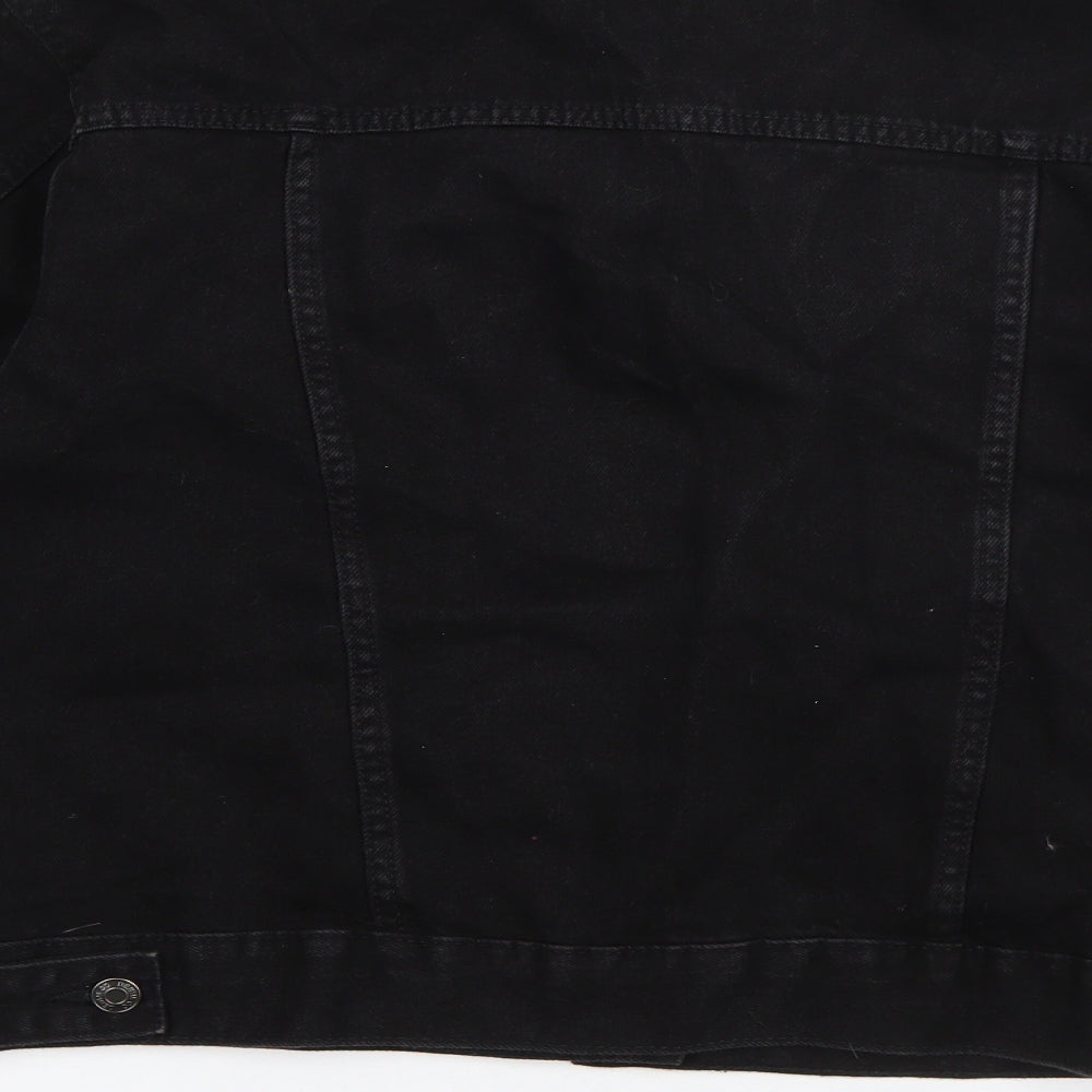 Denim & Co. Womens Black   Jacket  Size 16  Button