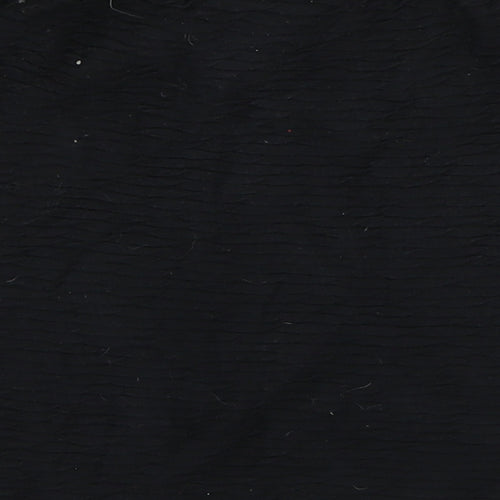 Topshop Womens Black  Cotton A-Line Skirt Size 10