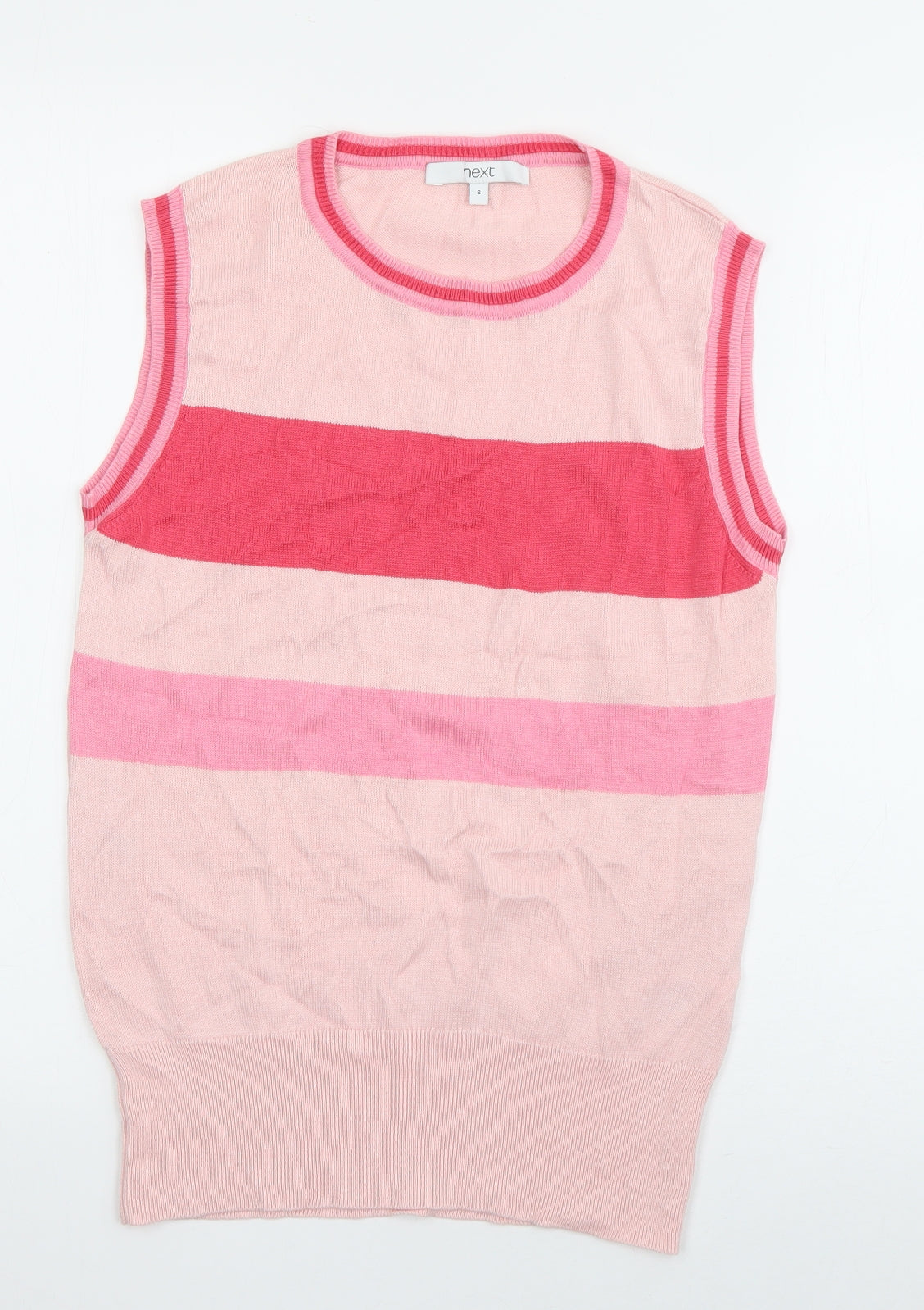 NEXT Womens Pink Round Neck  Acrylic Pullover Jumper Size S