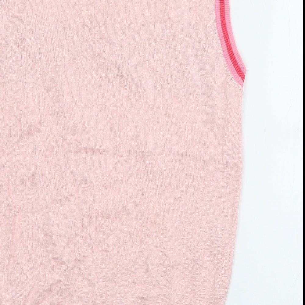 NEXT Womens Pink Round Neck  Acrylic Pullover Jumper Size S