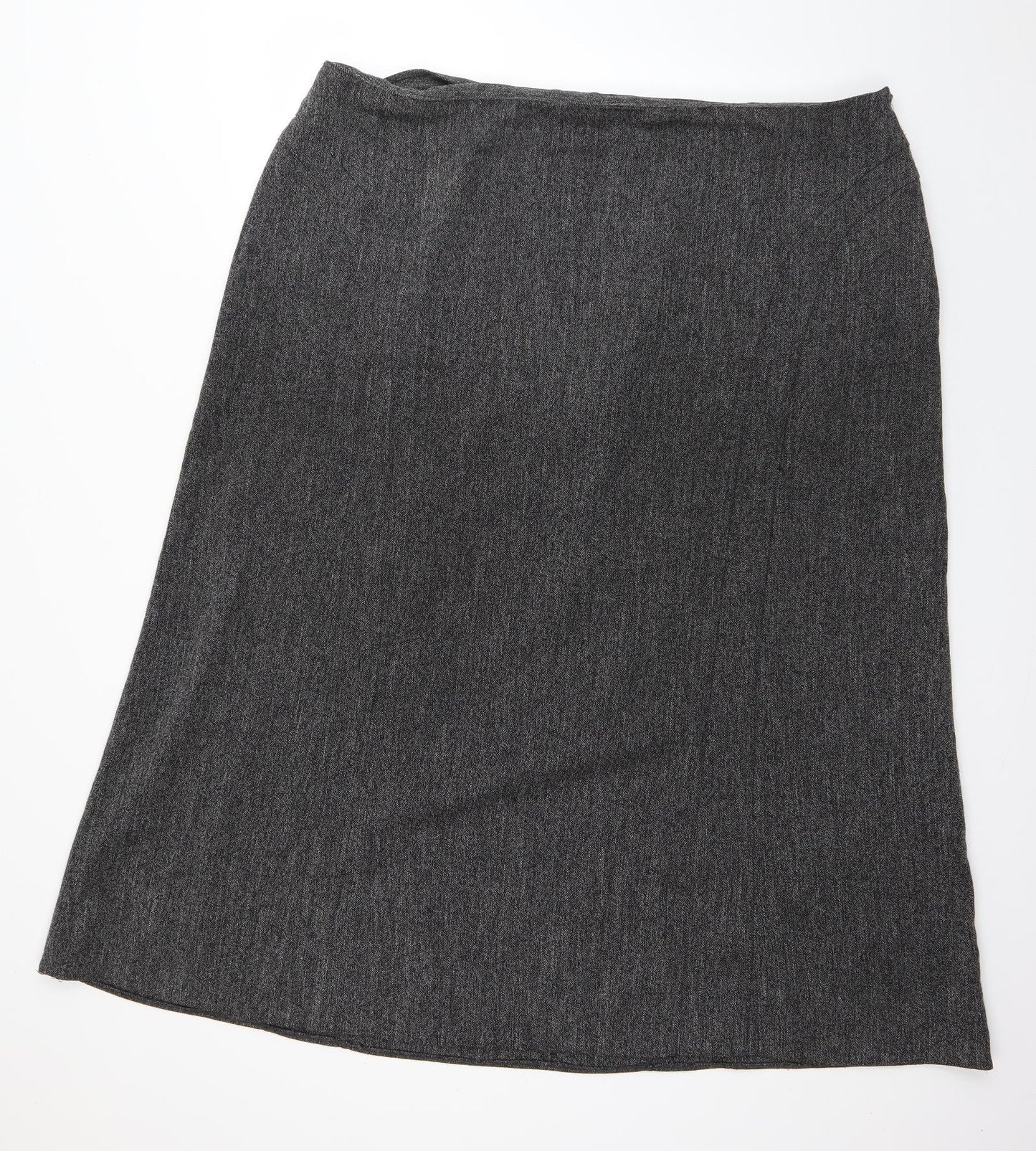 F&F Womens Grey  Polyester Straight & Pencil Skirt Size 20   Zip