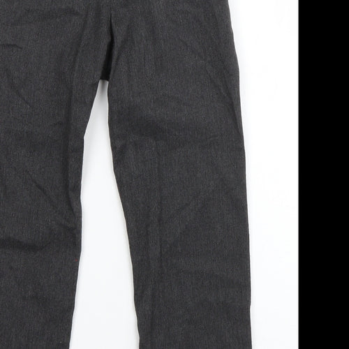 George Boys Grey  Polyester Dress Pants Trousers Size 5-6 Years  Regular Zip