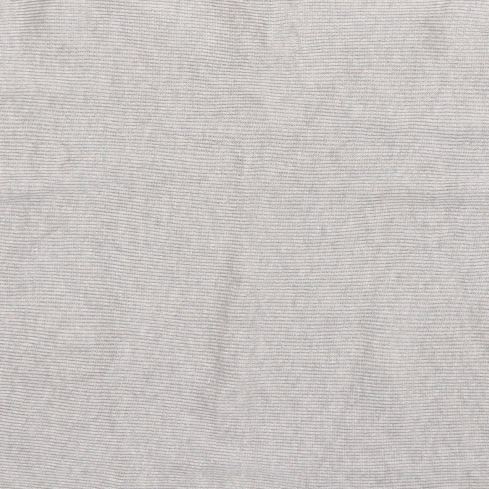 H&M Womens Grey Boat Neck  Viscose Pullover Jumper Size S