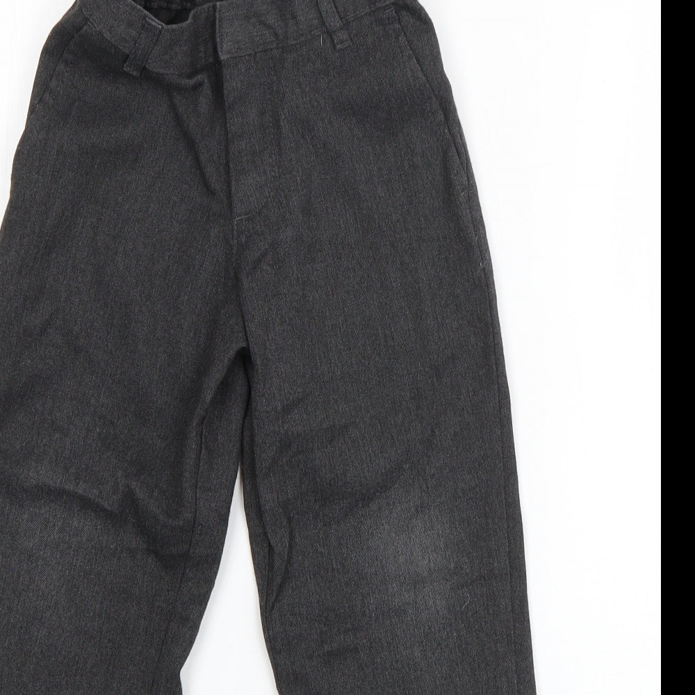 George Boys Grey  Polyester Dress Pants Trousers Size 5-6 Years  Regular