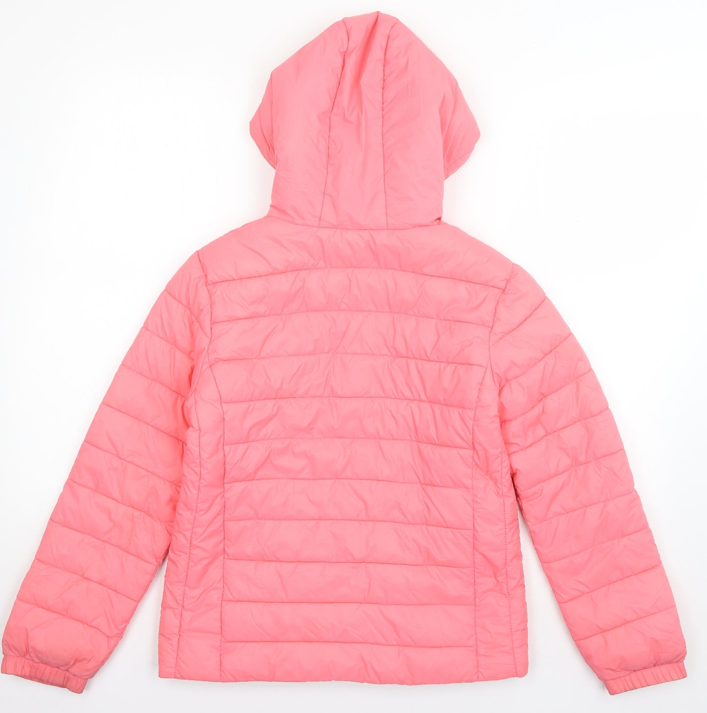 Marks and Spencer Girls Pink   Puffer Jacket Jacket Size 11-12 Years  Zip