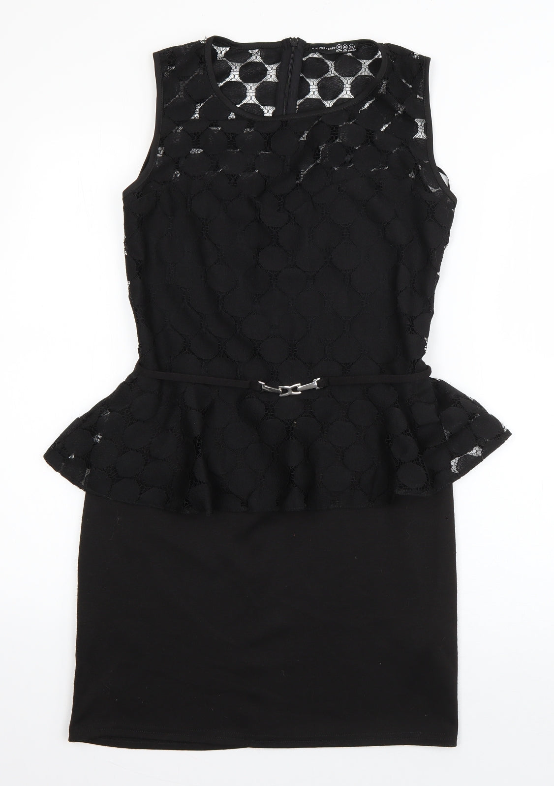 Atmosphere Womens Black  Polyester Mini  Size 12  Round Neck Pullover