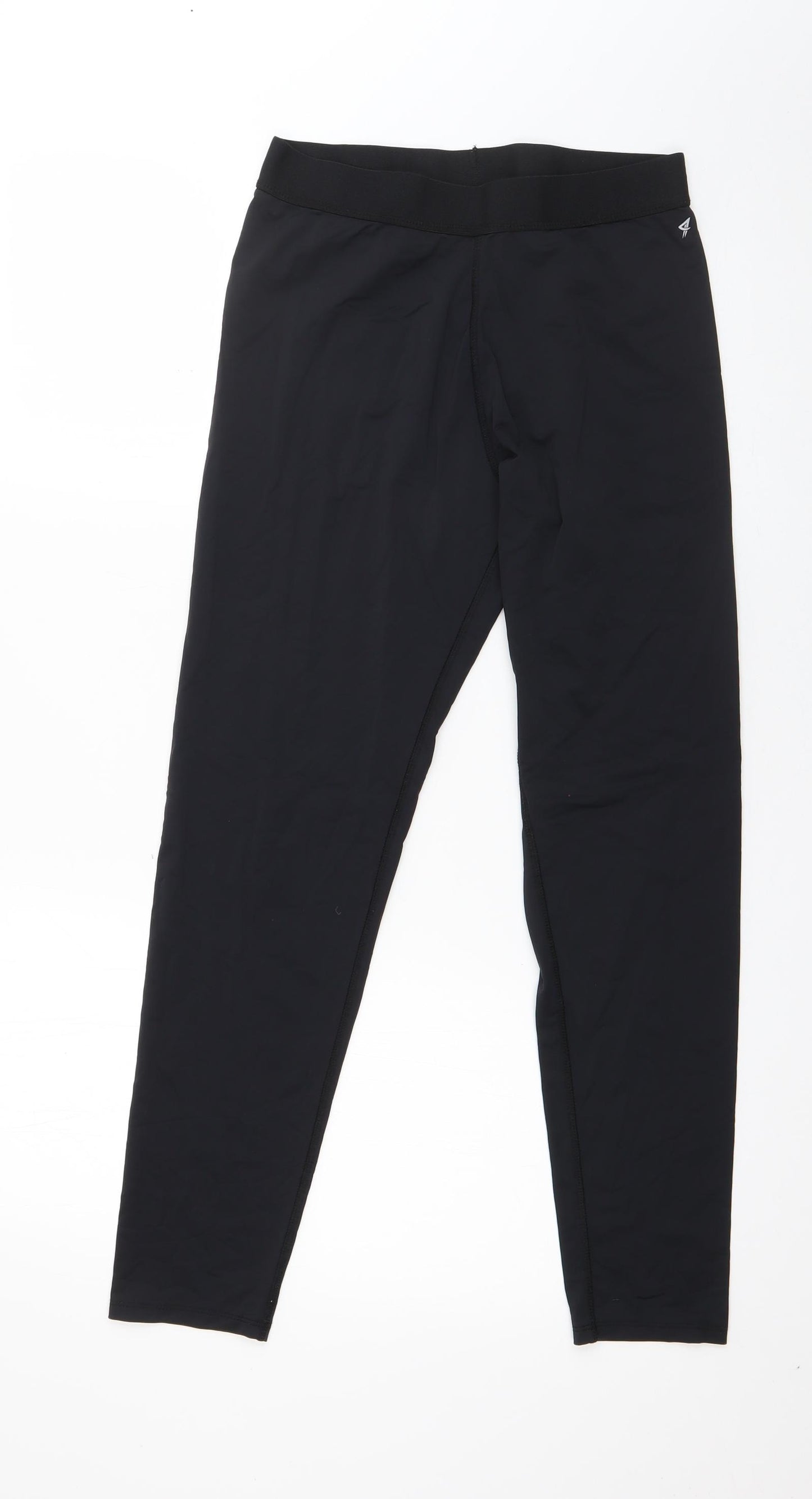 Workout Womens Black  Polyamide Capri Leggings Size 12 L26 in   - Keep Moving Forward