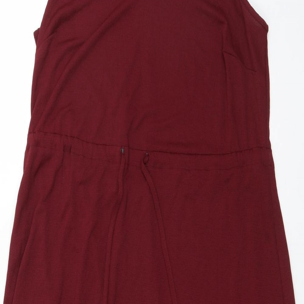 George Womens Red  Polyester Maxi  Size 10  V-Neck Pullover