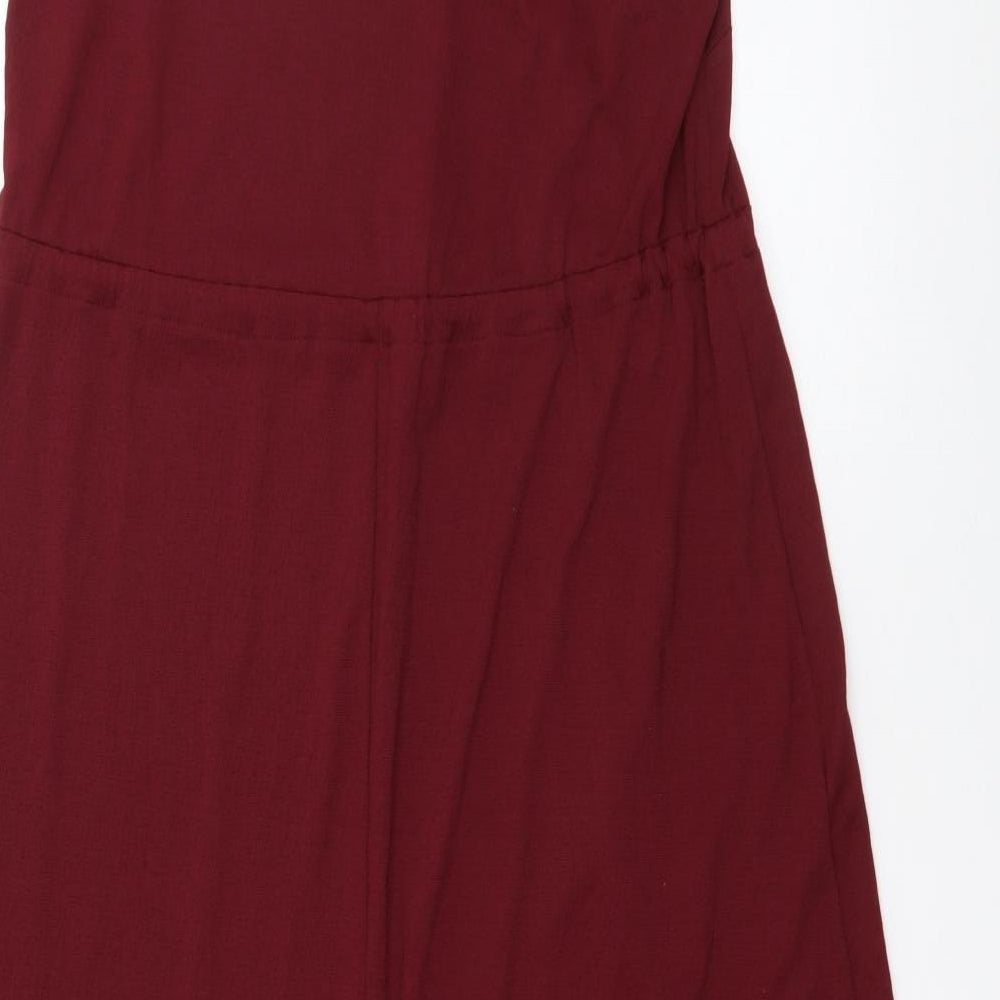 George Womens Red  Polyester Maxi  Size 10  V-Neck Pullover