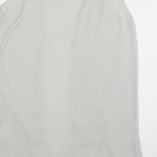 JD Williams Womens White V-Neck  Viscose Cardigan Jumper Size 16