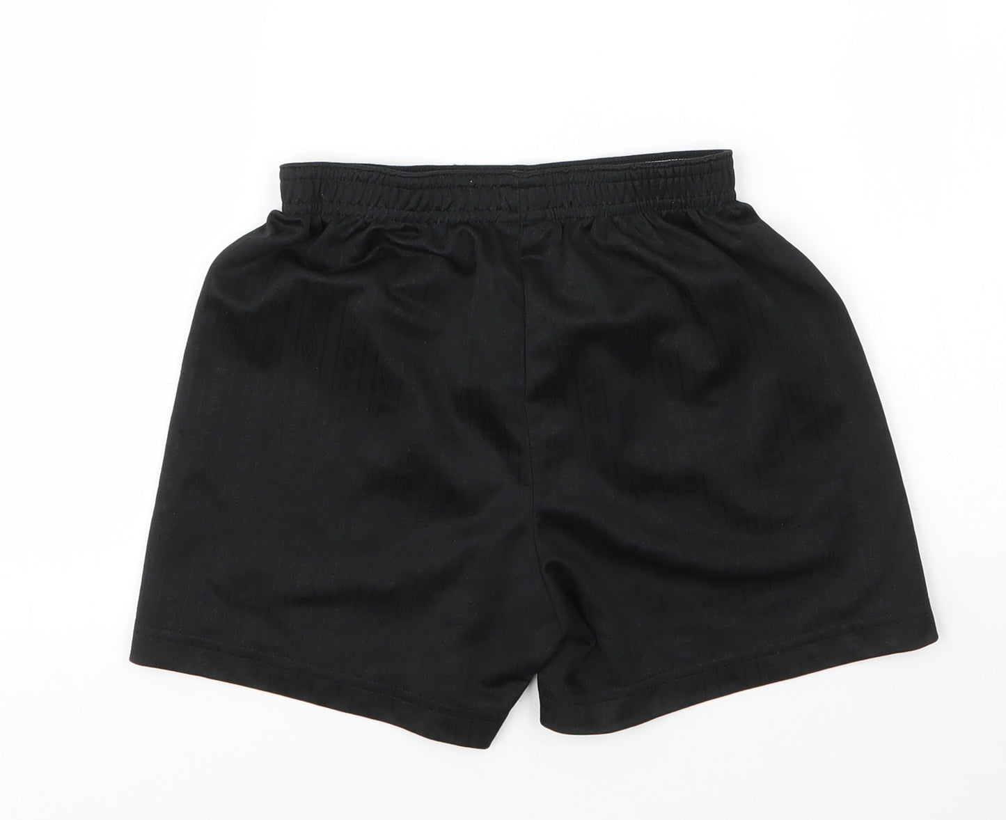 Umbro Boys Black  Polyester Sweat Shorts Size 5 Years  Regular