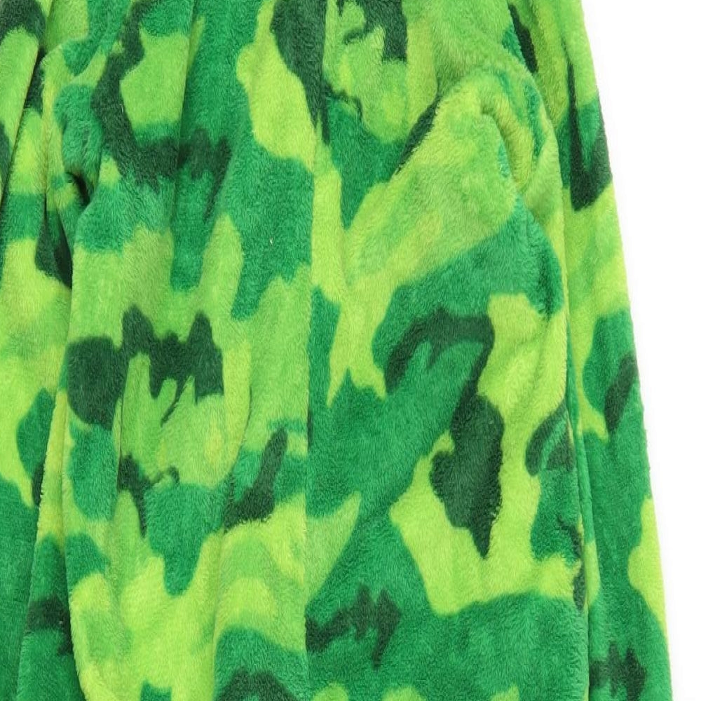 Jurassic World Boys Green Camouflage Polyester  One Piece Size 11 Years  Zip - Dinosaur