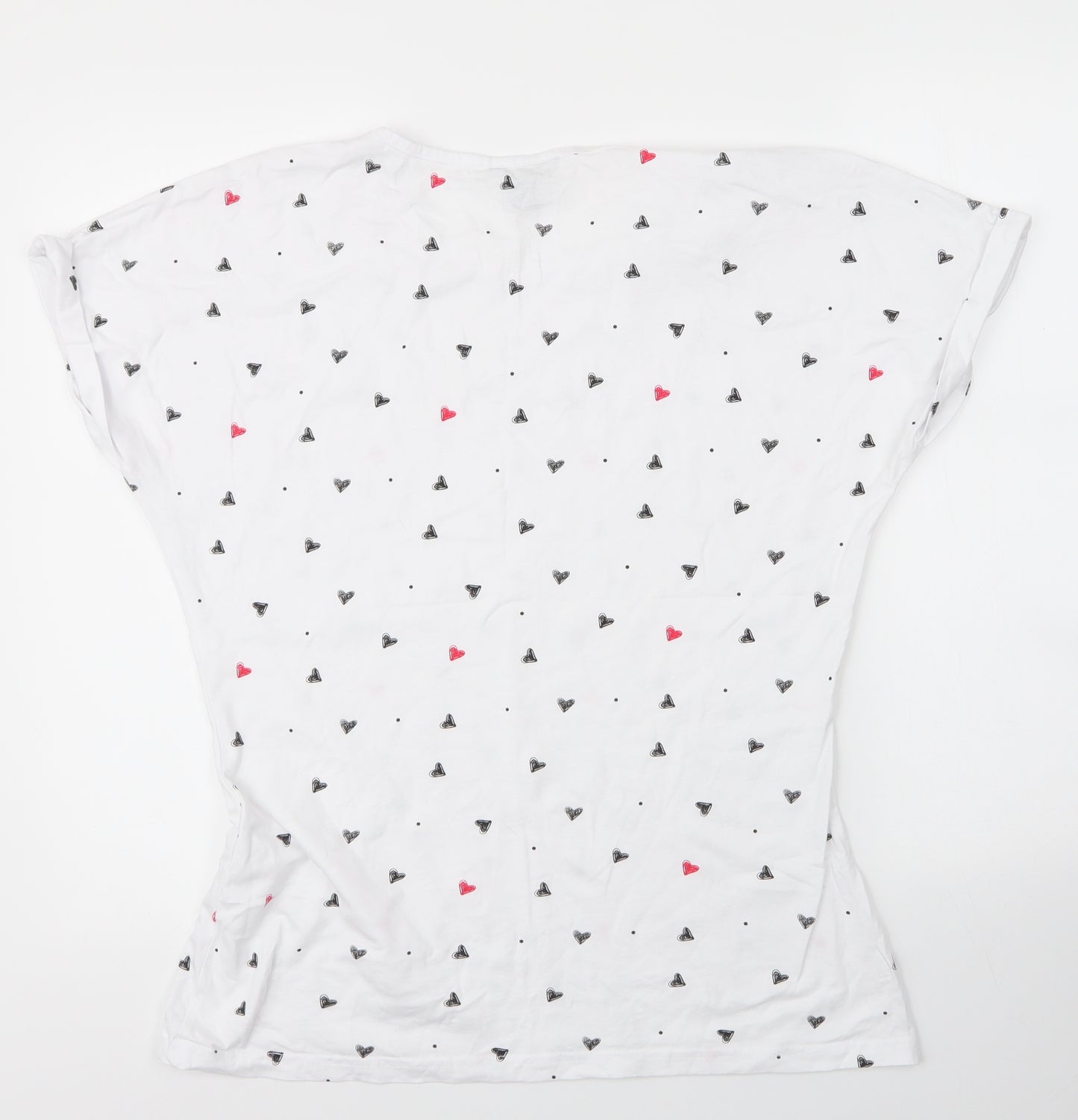 Miso Womens White  Cotton Basic Blouse Size 16 Round Neck