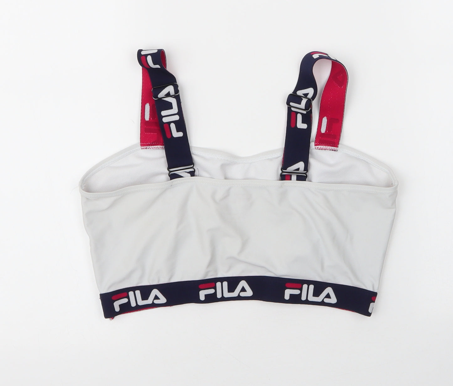 FILA Womens White  Nylon Cropped Tank Size 14 Sweetheart