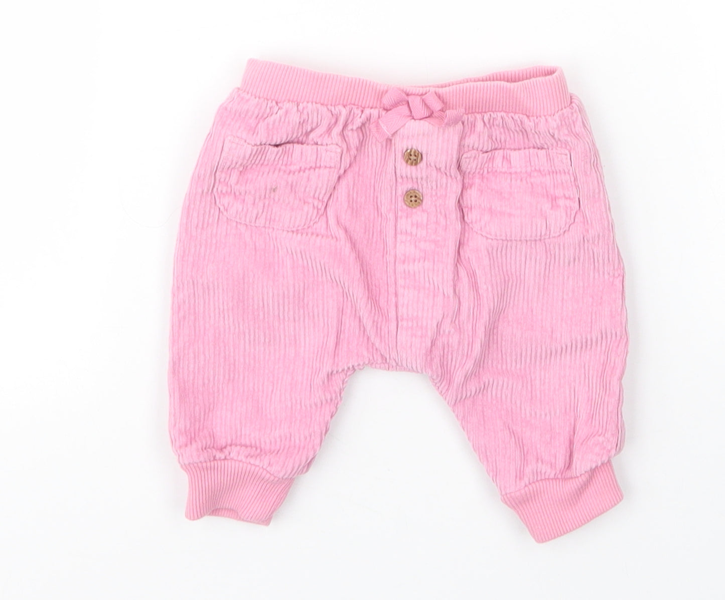 NEXT Girls Pink  Cotton Capri Jeans Size 0-3 Months