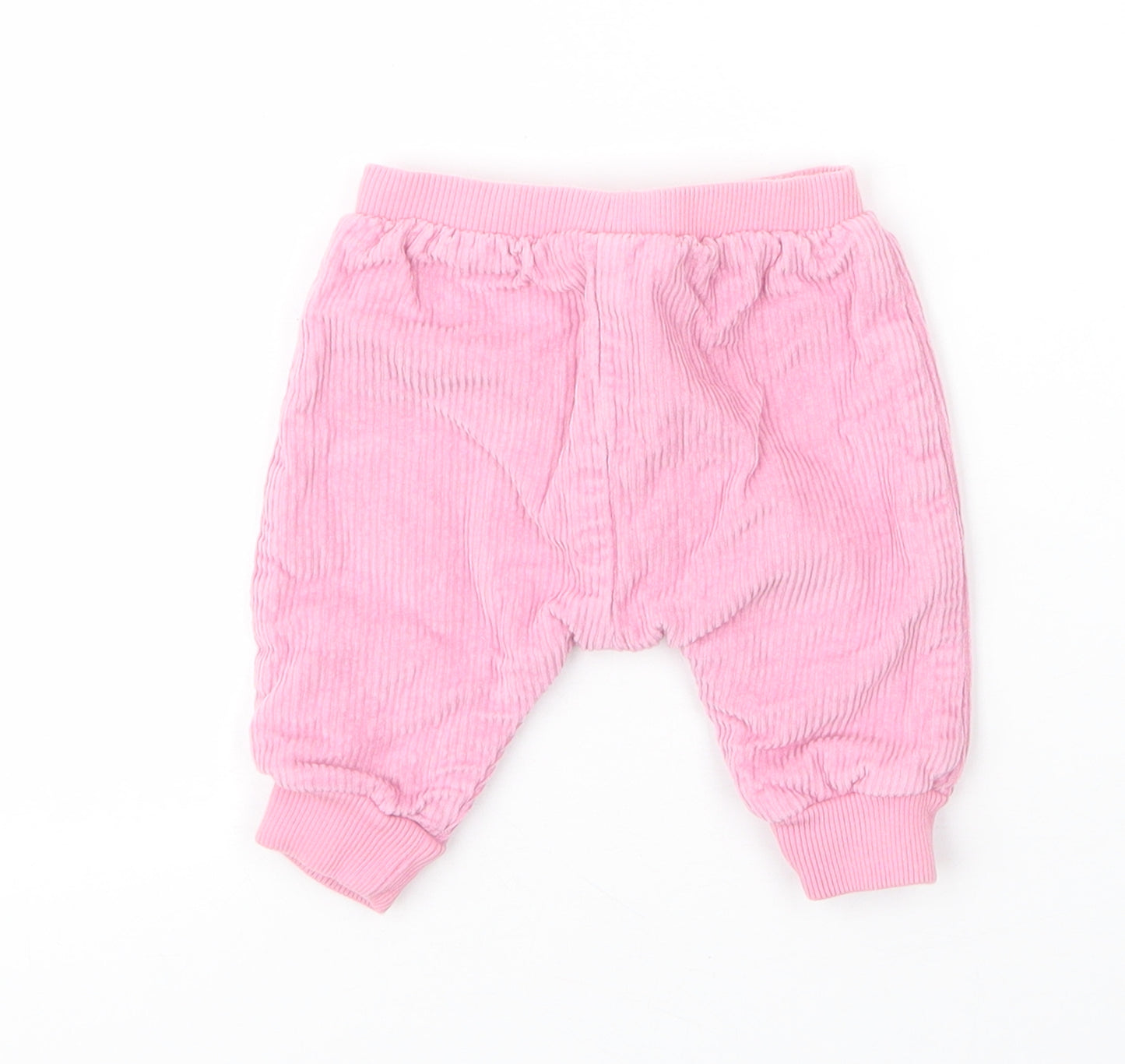 NEXT Girls Pink  Cotton Capri Jeans Size 0-3 Months