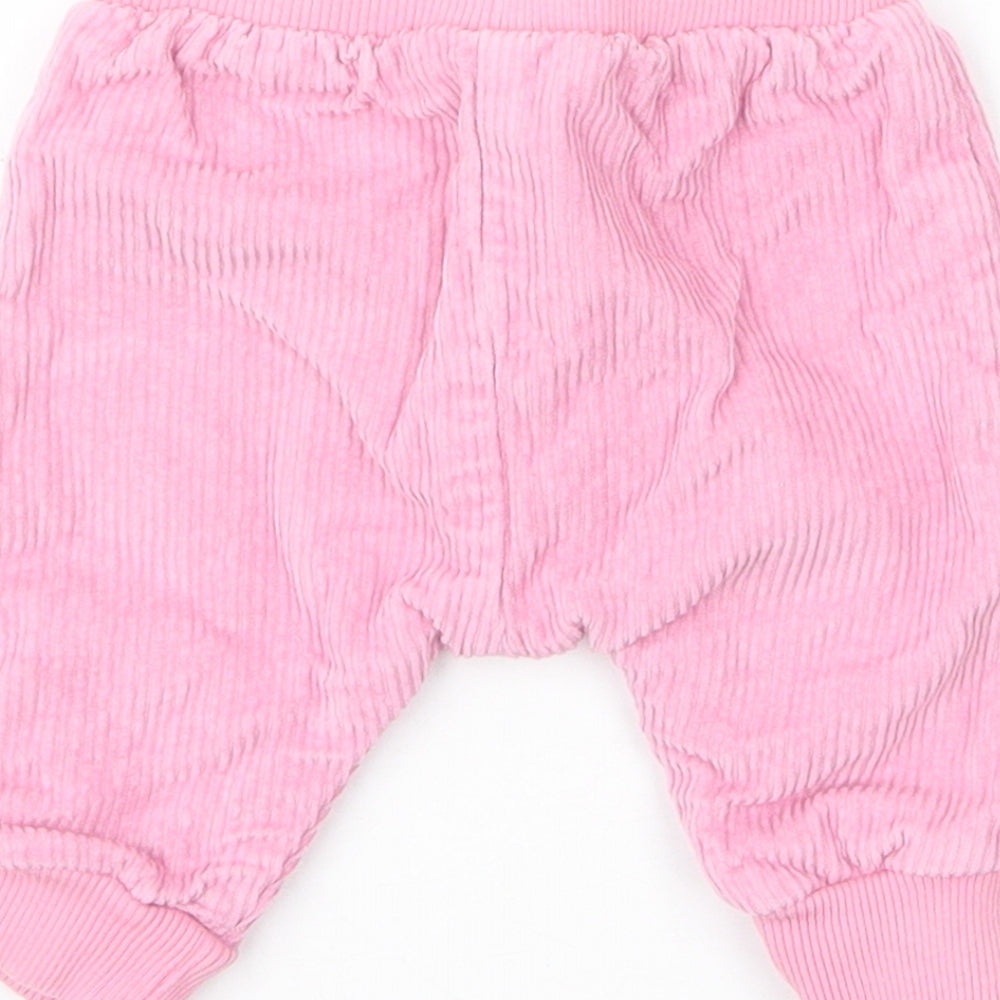 NEXT Girls Pink  Cotton Capri Jeans Size 0-3 Months