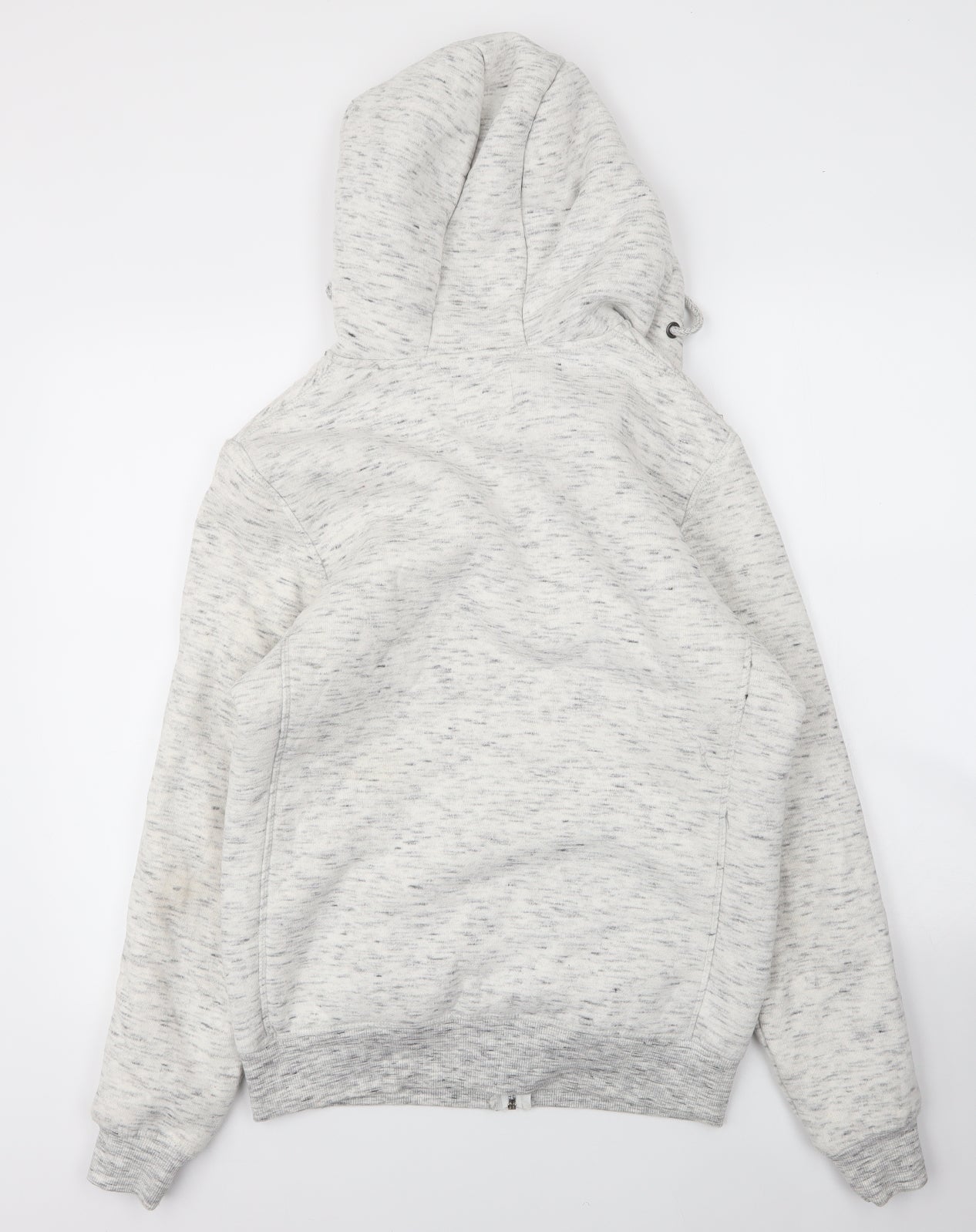 Primark Mens White  Cotton Full Zip Hoodie Size M